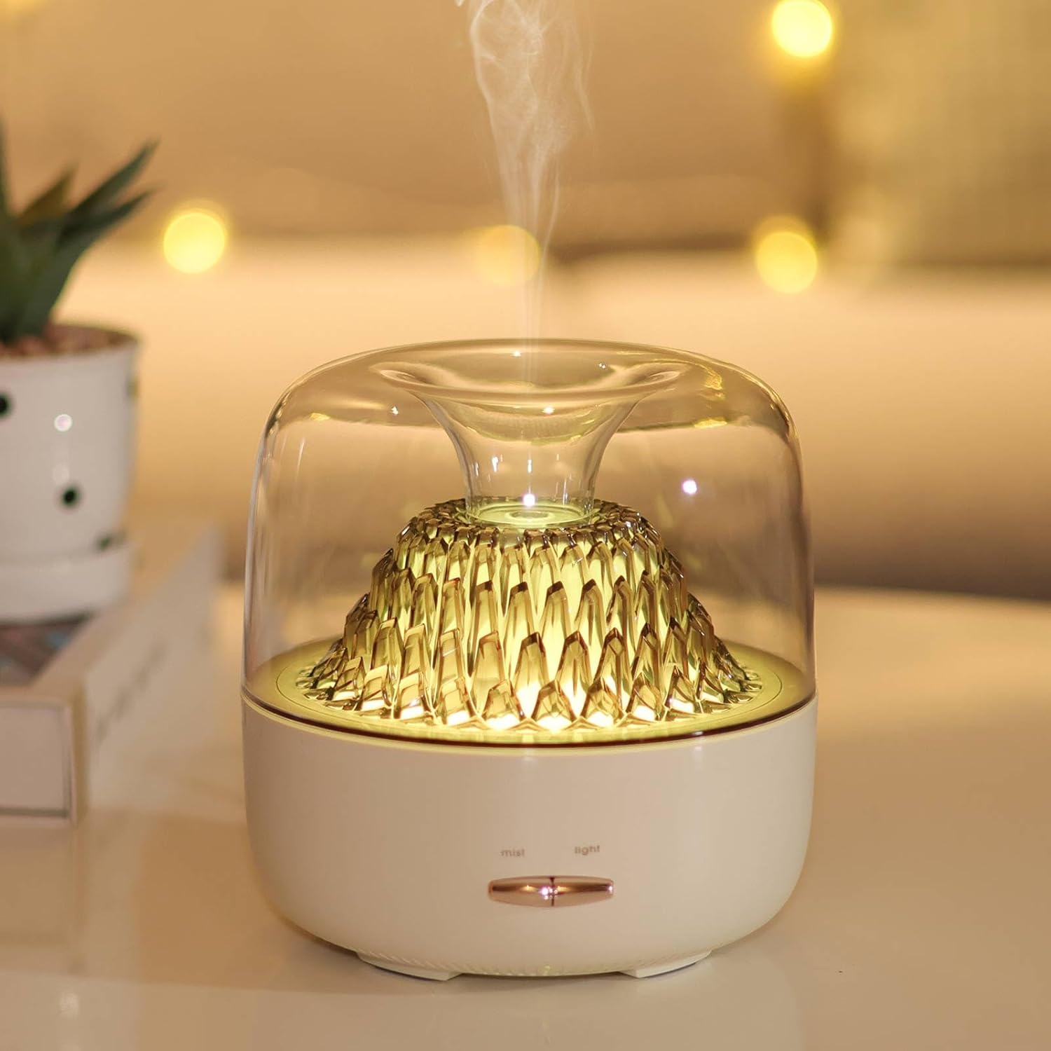 Essential Oil Diffuser with Remote Control, 200ml Ultrasonic Cool Mist Aromatherapy Oil Diffuser with USB Cord, Diffusers with 7 Colors LED Night Light & Safe Waterless Auto Shut Off for Home Office