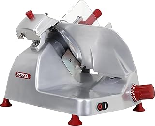 Berkel Pro Line XS25 Electric Food Slicer, Silver, Heavy Duty, 10-inch Blade, Adjustable Thickness, Elegant Kitchen Appliance for Home Use
