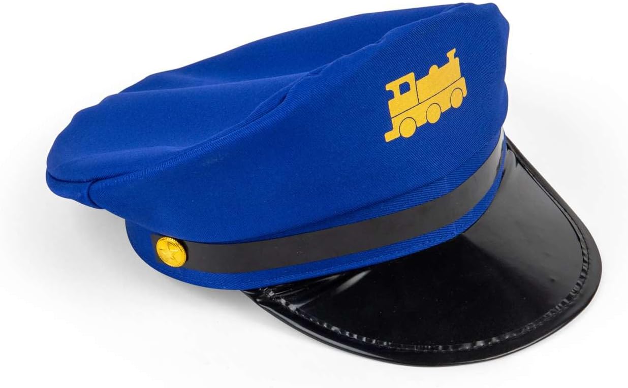 Bigjigs Toys Train Conductor Hat - Railway Fancy Dress Costume Accessory For Toddlers & Children, Kids Dressing Up Sets, Pretend Play Outfits & Accessories, Children’s Gifts, Age 3 + Years