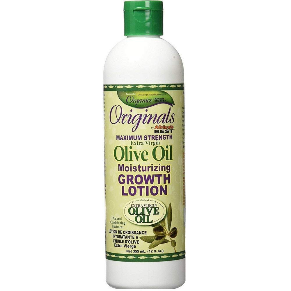Africa's Best Originals Maximum Strength Extra Virgin Olive Oil Moisturizing Growth Lotion 12 oz (Pack of 5)