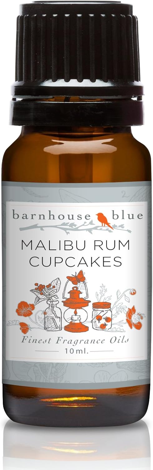 Barnhouse Blue Malibu Rum Cupcakes Premium Grade Fragrance Oils - for Candle, Soap Making, & More - 10ML