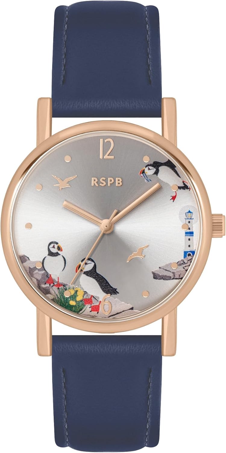 Tikkers RSPB Womens Bird Printed Dial Adult Watch