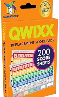 Gamewright Qwixx, Replacement Score Cards Action Game Multi-colored 1 Pack