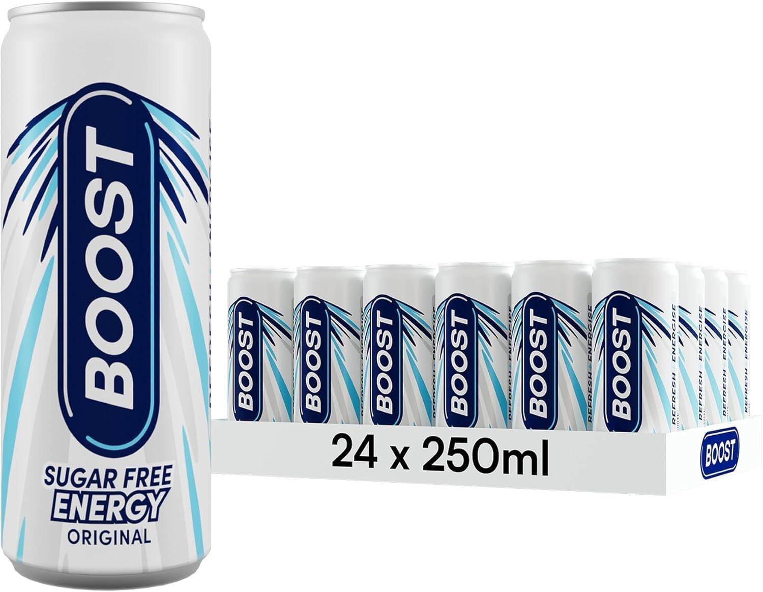 Boost Sugar Free Energy Drink, 250ml, Pack of 24