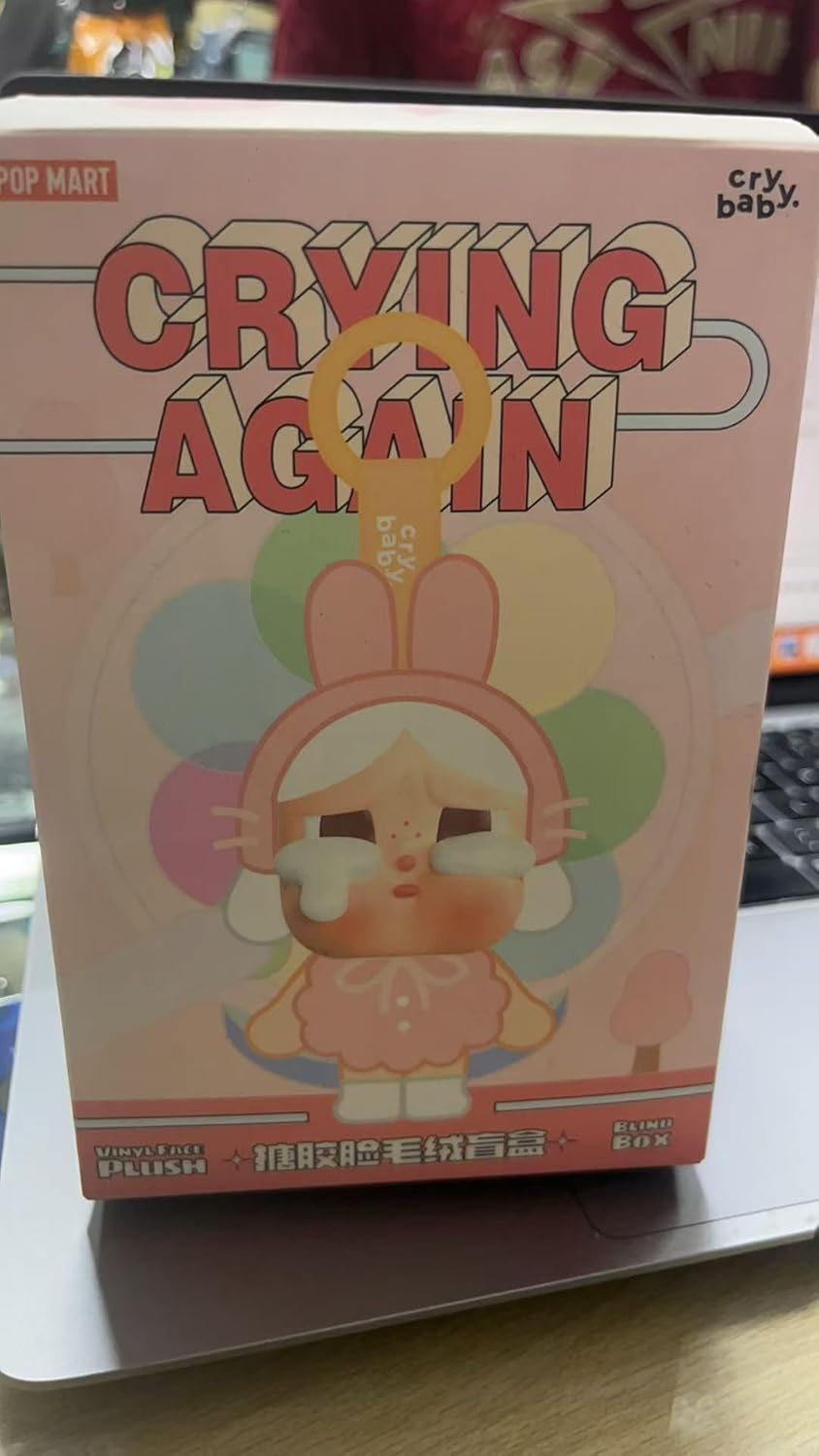 pop mart Crybaby Crying Again Series Vinyl Face Plush, Blind Box Collectible