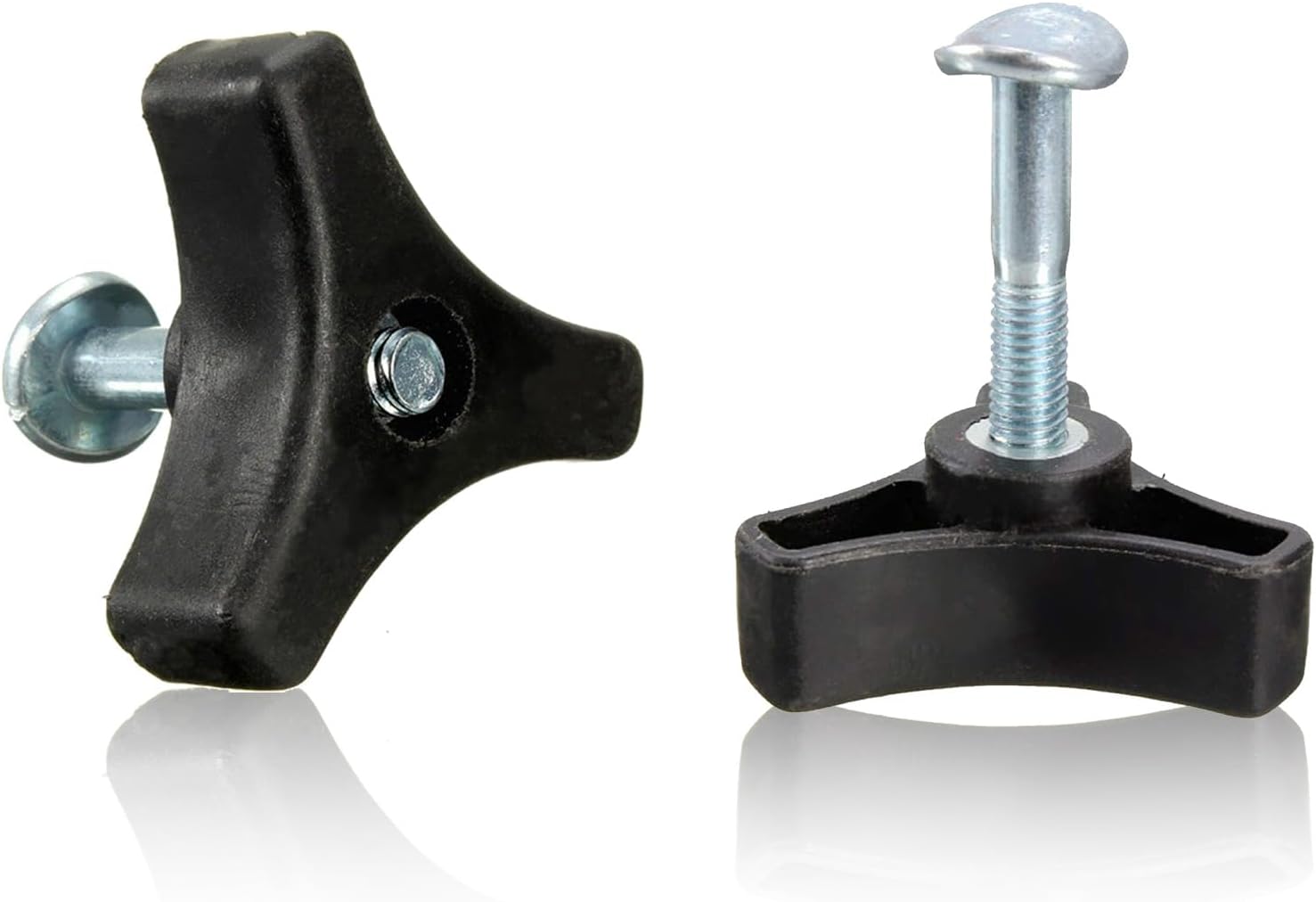2Packs Universal Lawnmowers Handle Wing Nut And Bolt, Triangle Knob Handle Screw Kit, Mountfield Lawnmower Spare Parts Mountfield Mower Spares Mower And Outdoor Power Tools Replacement Parts