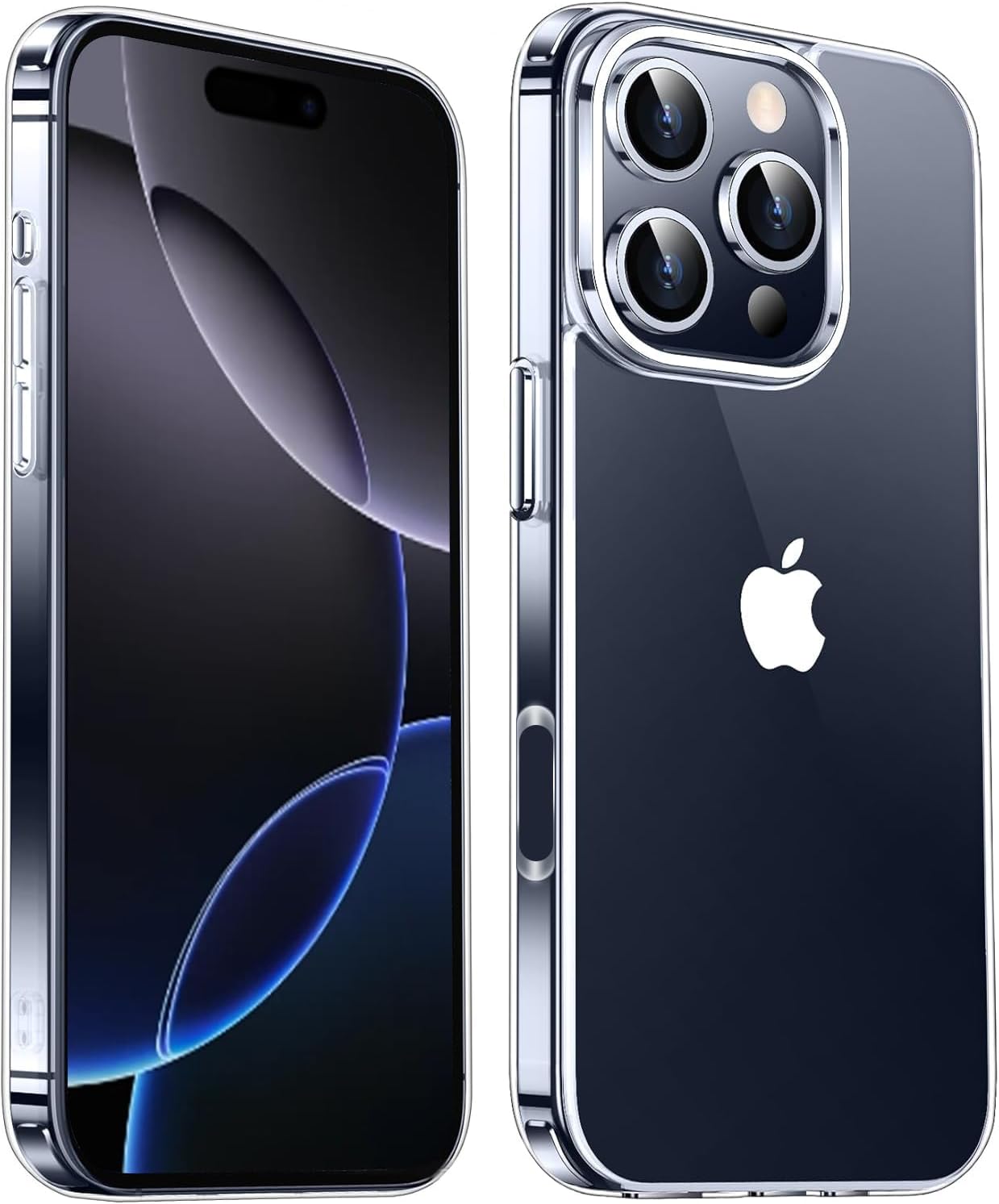 Mkeke for iPhone 16 Pro Case Clear [Not-Yellowing] [Military-Grade Drop Protection] Shockproof Protective Clear iPhone 16 Pro Case Phone Bumper for Apple 6.3 inch 2024