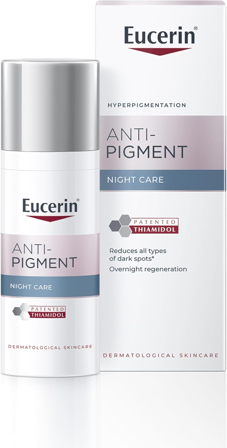 Eucerin Anti-Pigment Night Cream 50ml, Enriched Night Cream to Reduce Appearance of Age Spots, Nourishing Cream with Thiamidol for Treatment of Hyperpigmentation