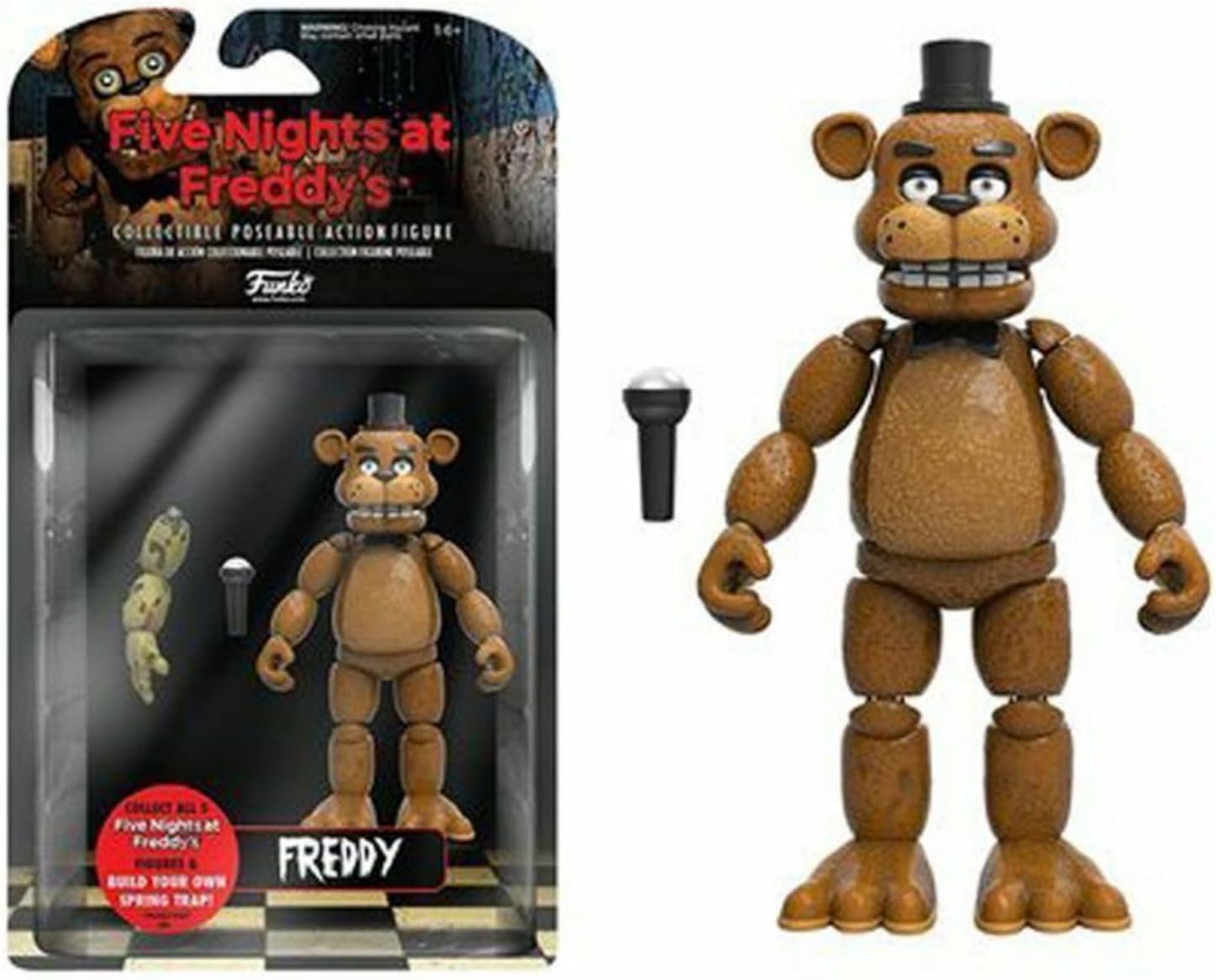 Nights Freddy Action Figure Articulated FNAF Figuries Joint Movable Action Figure Gift for Fans Kids (Freddy, Series 1)
