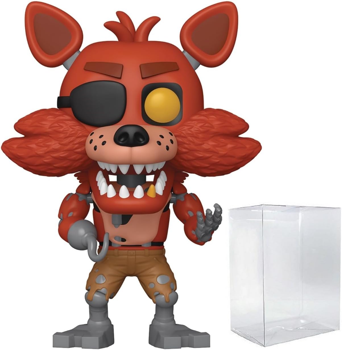 POP Games: Five Nights at Freddy's 10th Anniversary - Foxy Funko Vinyl Figure (Bundled with Compatible Box Protector Case), Multicolor, 3.75 inches