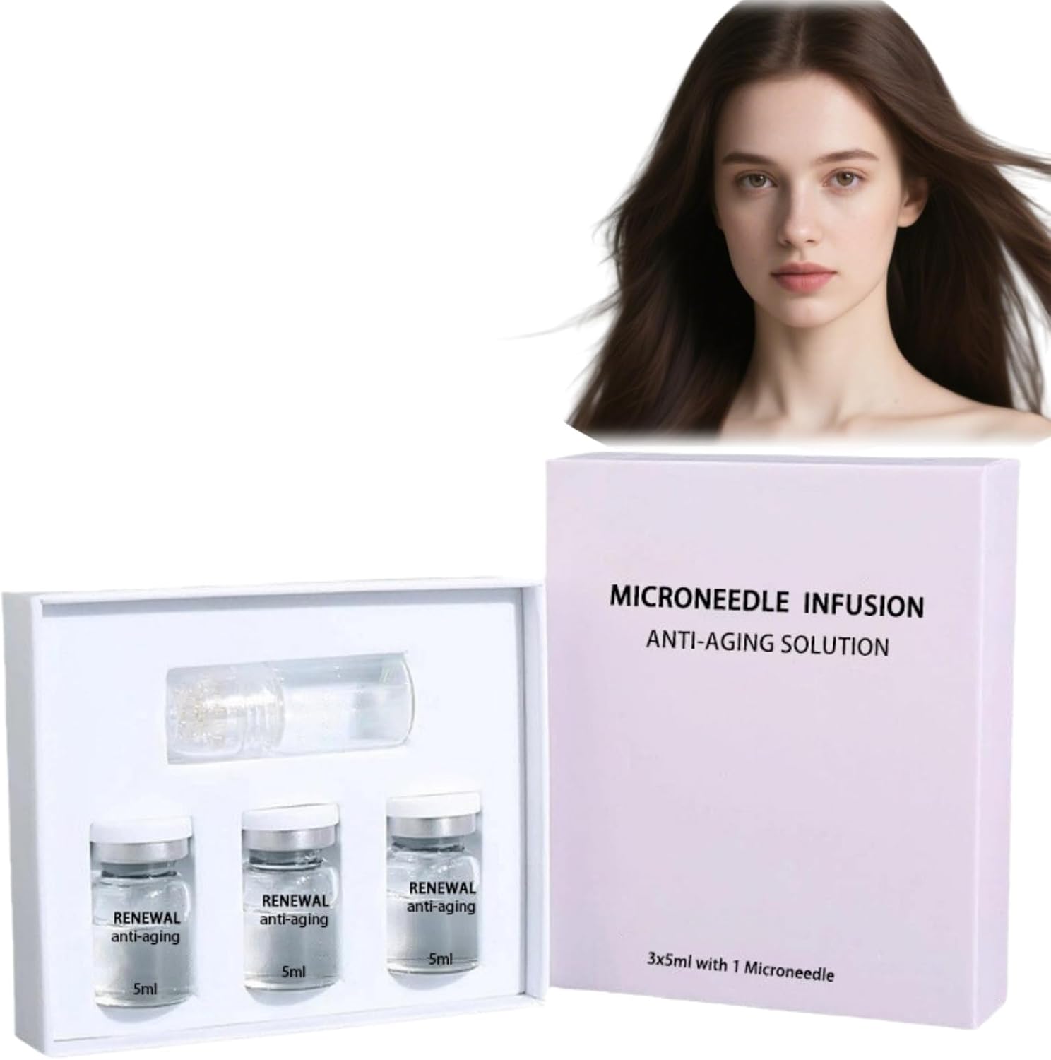Hair Regrowth System,Advanced Alpha Infuse Microneedle Hair Regrowth Treatment for Men and Women, Fast-Absorb Hair Infusion Regrowth Solution, Hair Growth for Thicker Looking Hair