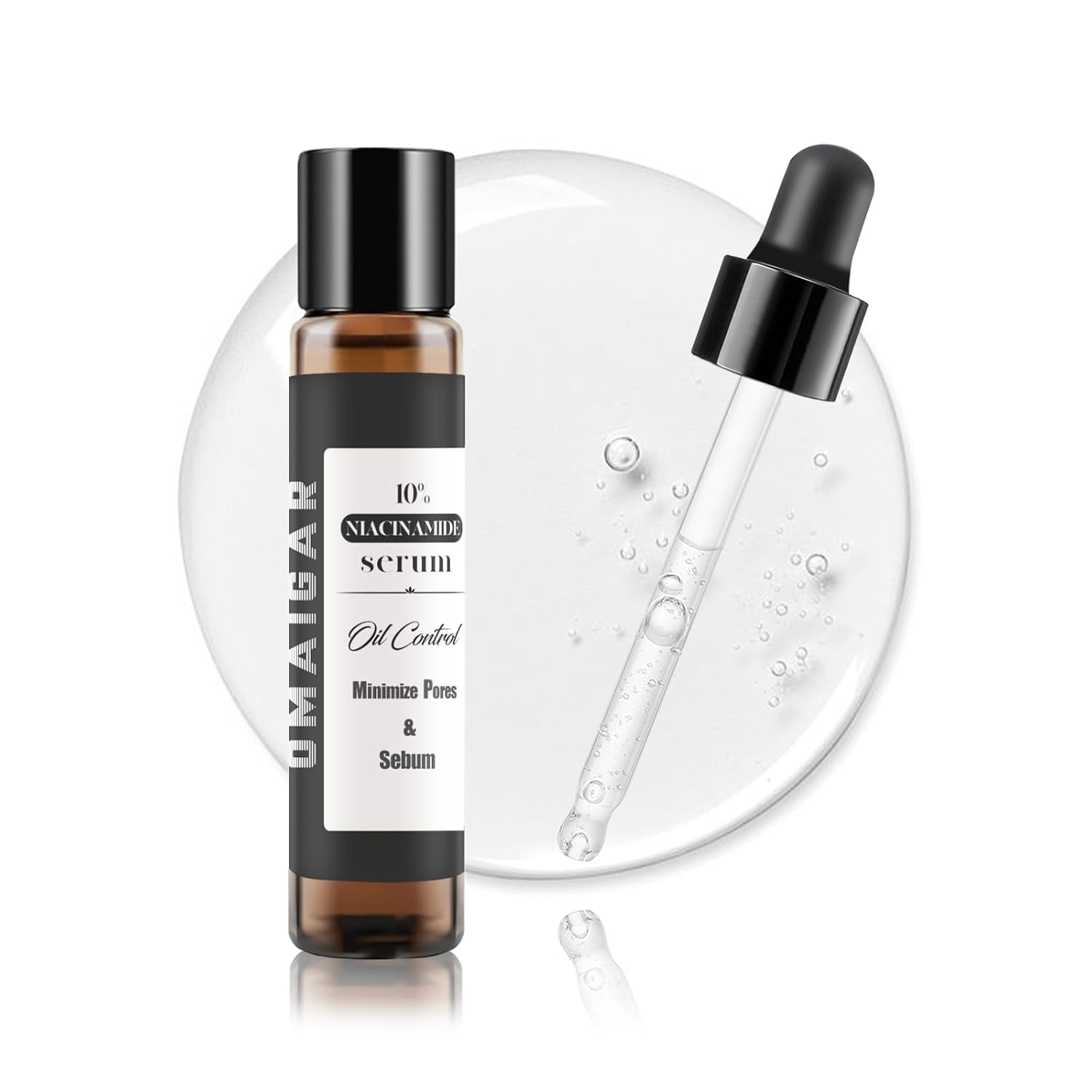 10% Niacinamide + Zinc PCA Serum for Oily Skin, Controls Oil, Reduces Blemishes & Repairs Barrier, With B5, Hyaluronic Acid & Polyglutamic Acid, Gentle, Non-Comedogenic, 10ml