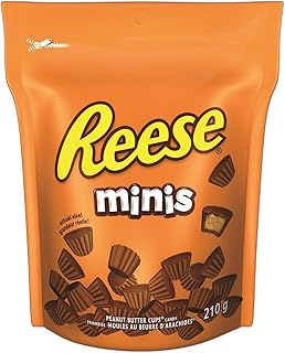 REESE Chocolate Candy Peanut Butter Cups, Minis, 210 Gram