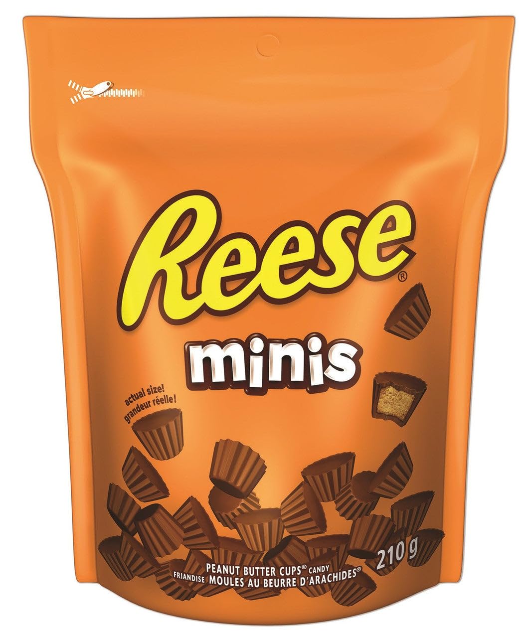 REESE Chocolate Candy Peanut Butter Cups, Minis, 210 Gram