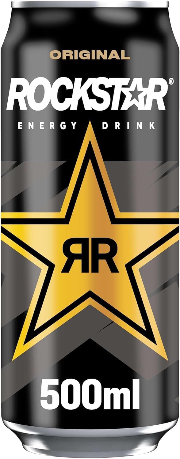 Rockstar Energy Drink - Original - Non-Alcoholic 500ml - 200 mg Caffeine Delicious Tasty And Twisty Treat With Your Family And Friends For All Occasions (6)