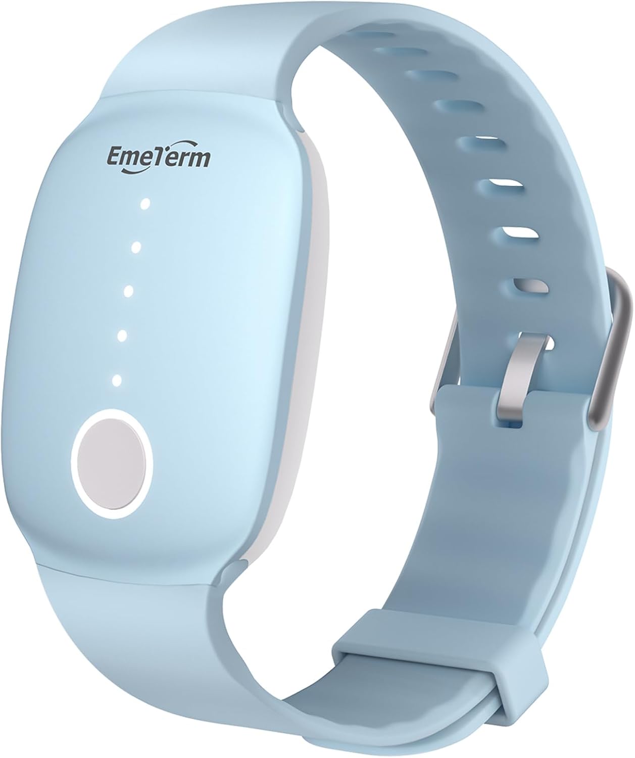 EmeTerm Fashion FDA-Cleared Relieve Nausea Electrode Stimulator Morning Sickness Motion Travel Sickness Vomit Relief Rechargeable No Gel Drug Free Wrist Bands Without Side Effects
