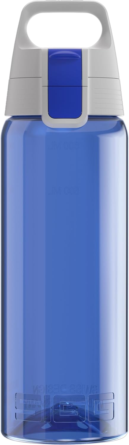 Sigg - Tritan Water Bottle - Total Color ONE - Suitable For Carbonated Beverages - Dishwasher Safe - Leakproof - Featherweight BPA Free - 0.6L / 1L