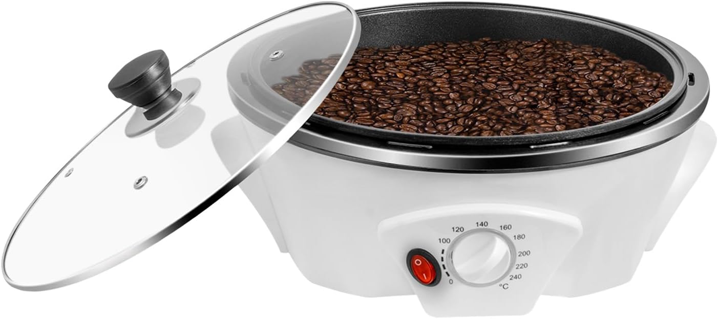 Coffee Roaster, 110V Home Coffee Roaster 500g Capacity Electric C0ffee Bean Baker Machine with Timer 32-464℉ Temperature Adjust for Home Use