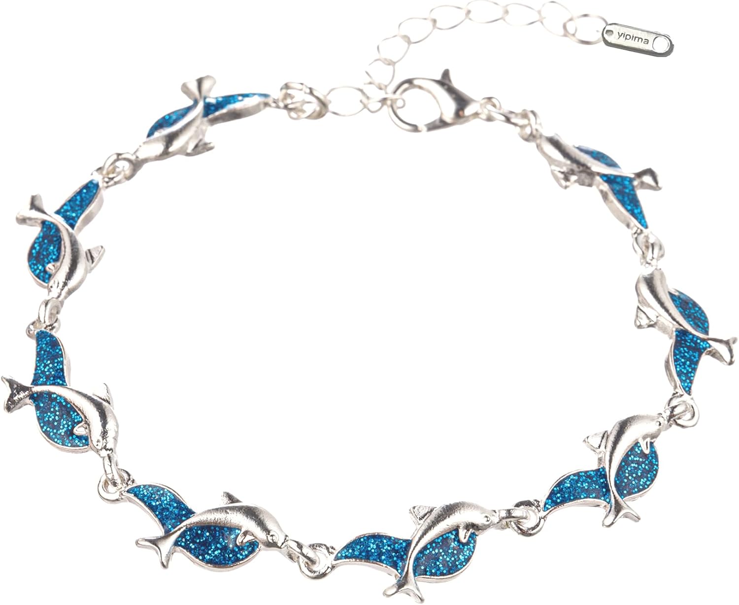 Dolphin Bracelet, Women Fashion Dolphin Charm Chain Bangle Party Ocean Jewelry Gift