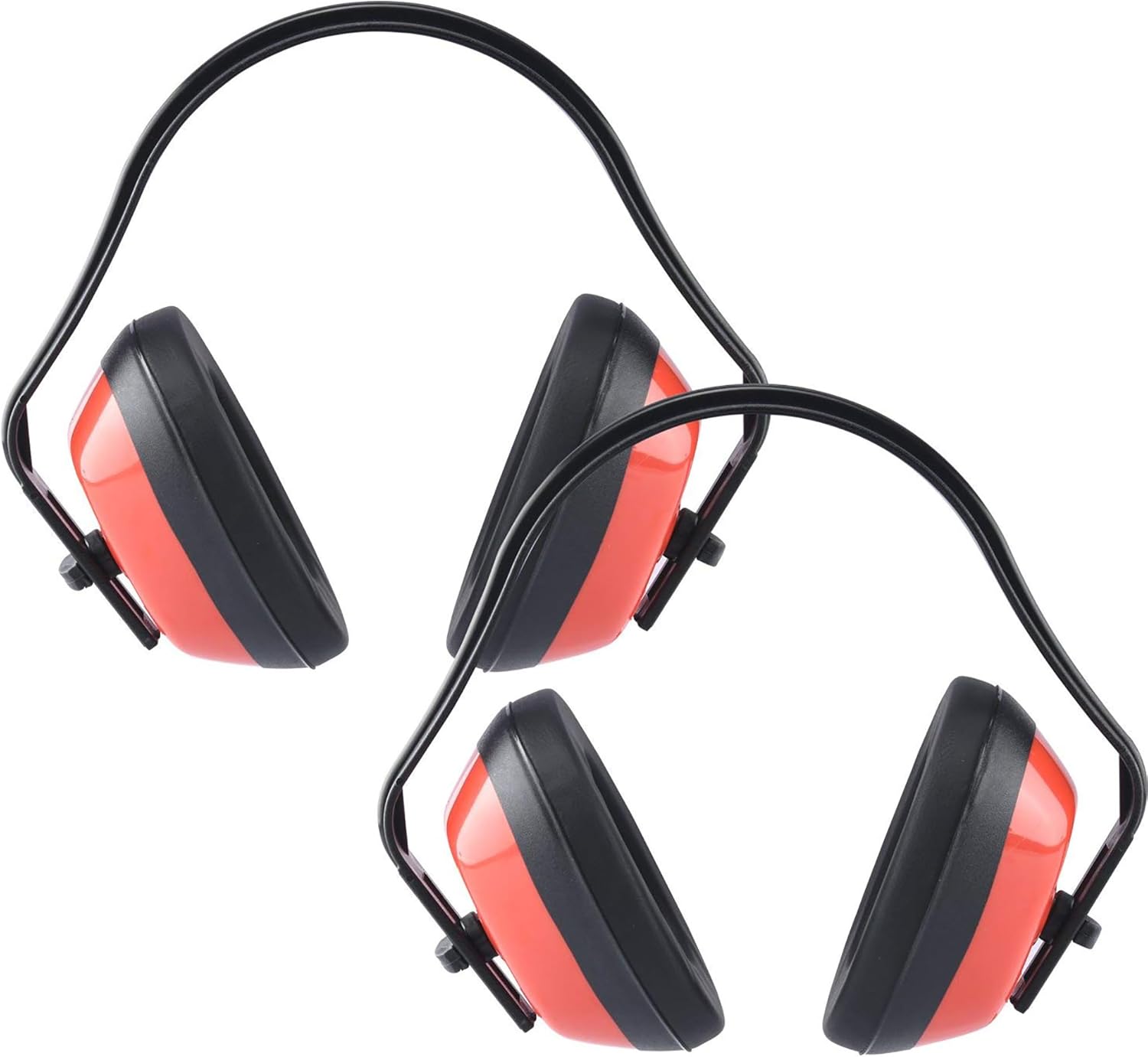 Neiko 53925A Adjustable Safety Earmuffs for Noise Reduction, ANSI S3.19-1974 Approved Ear Protection, NRR 26 dB, Pack of 2