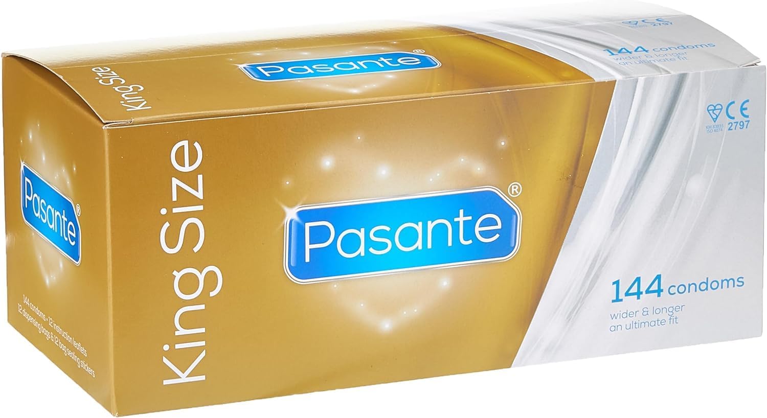 Pasante King Size (Large) Condoms - Pack of 144