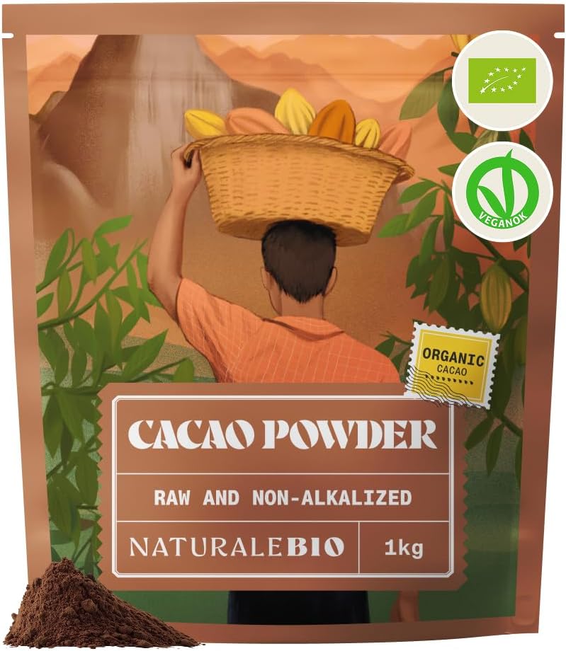 NaturaleBio Organic Raw Non-Alkalised Cacao Powder