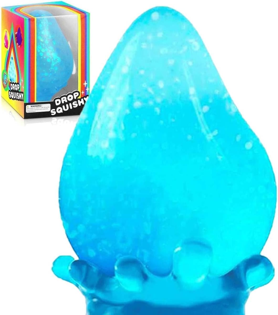 Dream Stress Drop Silicone Squishy Stress Balls for Adults & Kids - Fidget Toys for Autism, ADHD, Anxiety Relief - Sensory Squeeze Toy with Dreamy Smooth, Birthday Gift