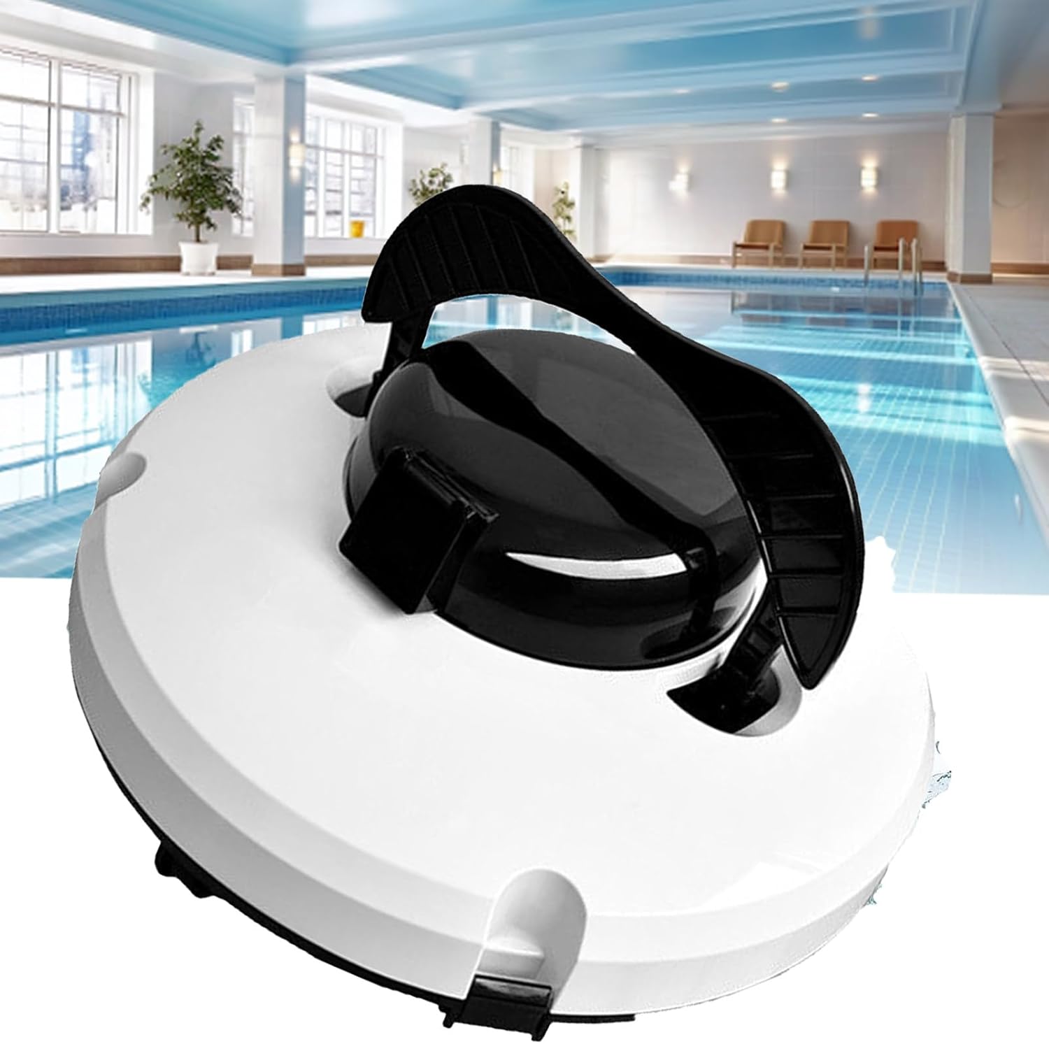Automatic Pool Vacuum, Cordless Automatic Pool Vacuum,Cordless Robot Pool Cleaner, Pool Vacuum Robot,Portable Swimming Pool Vacuum, 180μm Filter Accuracy