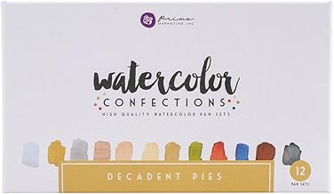 Prima Marketing 584276 Watercolor Confections: Decadent Pies