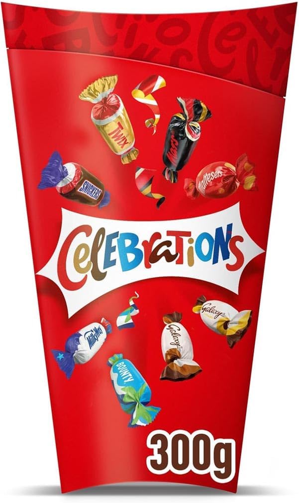 Celebrations Chocolate Gift, 300g, Chocolate Gifts for Him or Her, Milk Chocolate, (Maltesers, Galaxy and More)