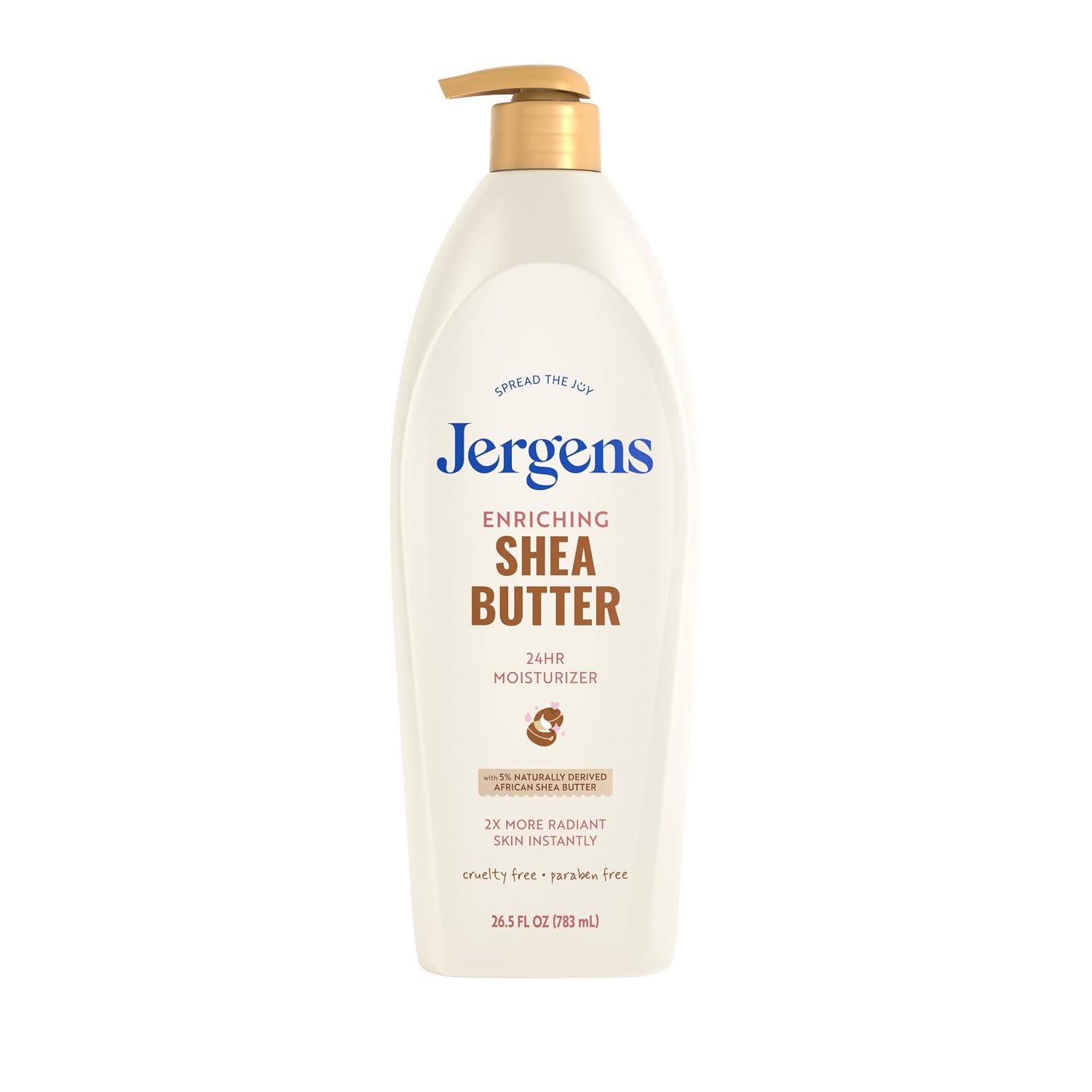 Jergens Shea Butter Body Lotion, Deep Moisturizer for Dry Skin, 26.5 fl oz
