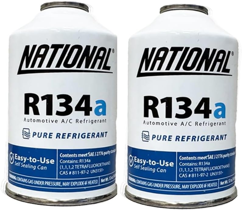R134a Industrial Replacement | 12oz Can with Piercing Valve for AC Recharging (2 Cans)