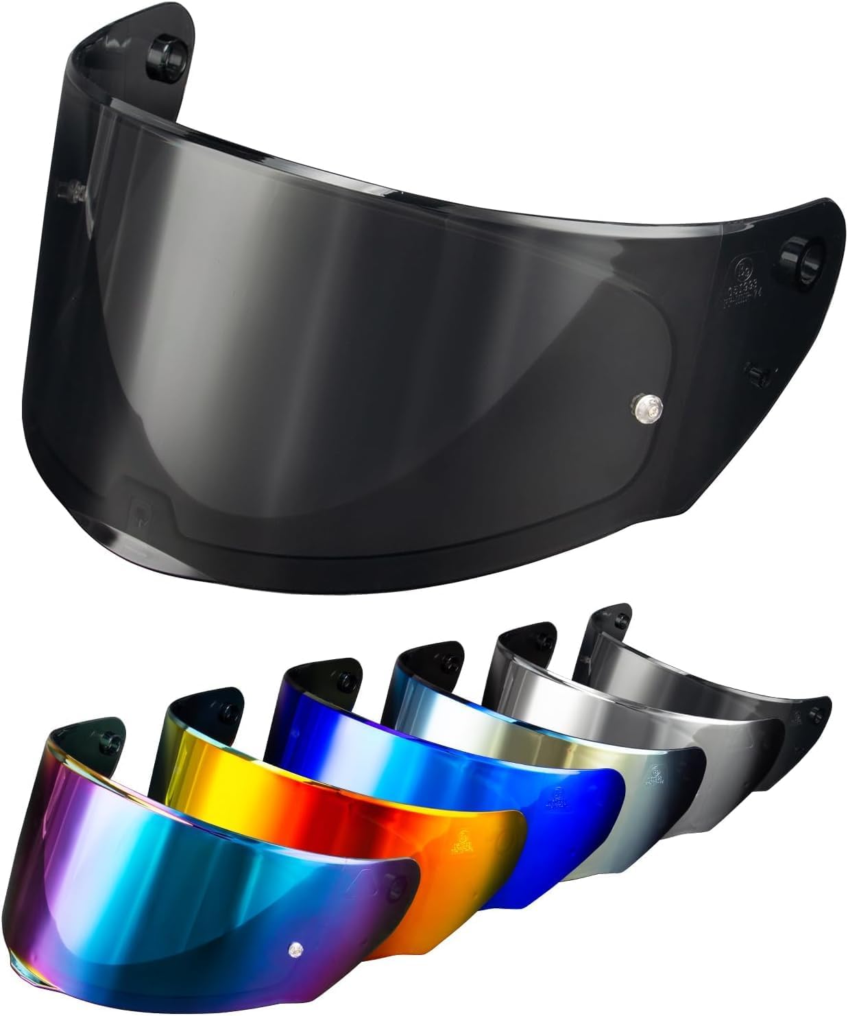 PSLER Helmet Visor for LS2 Outer FF320 Rapid FF353 Assault FF328 Stream FF800,Tinted Motorcycle Visor Motorbike Helmet Face Shield Accessories Replacement(Light Black)