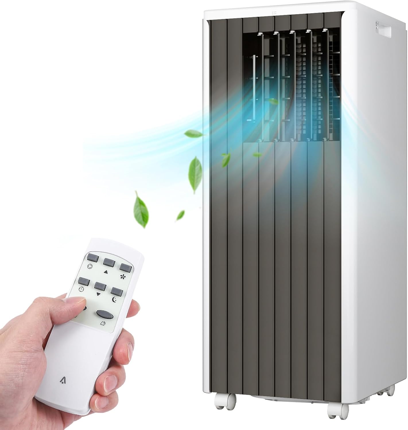 8000BTU Portable Air Conditioners, 3-IN-1 Portable Conditioner with LCD Display Remote Control, Compact AC Unit Cools Rooms up to 350 Sq. Ft, 24H Timer, Sleep Mode, Portable AC for Indoor Room