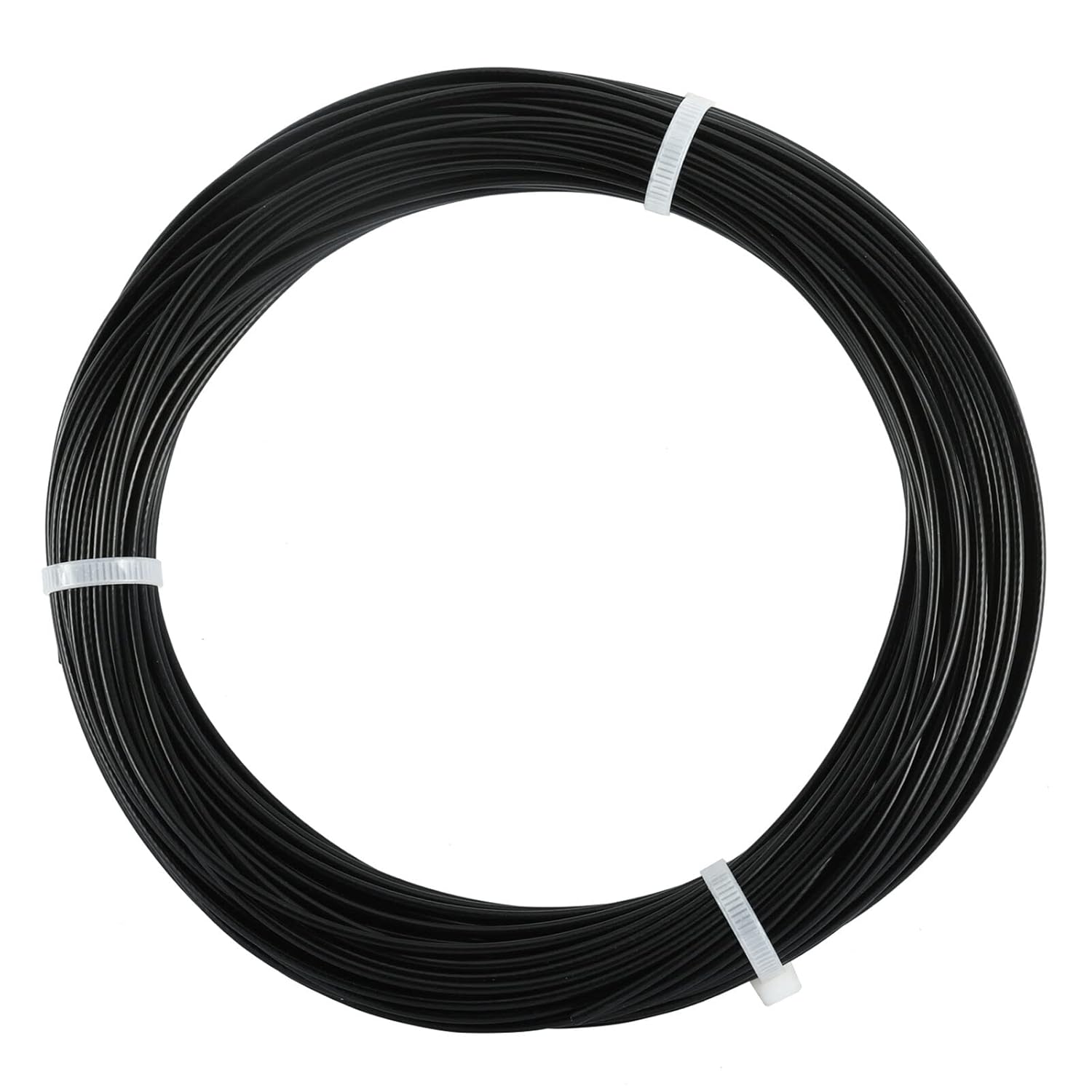 164 FT Vinyl Coated Wire Rope Black Wire Rope Cable, 304 Stainless Steel, 7x7 Strand Core, 1/16" Wire Rope, 3/32" Coated OD, 326 lbs Breaking Strength (164FT)