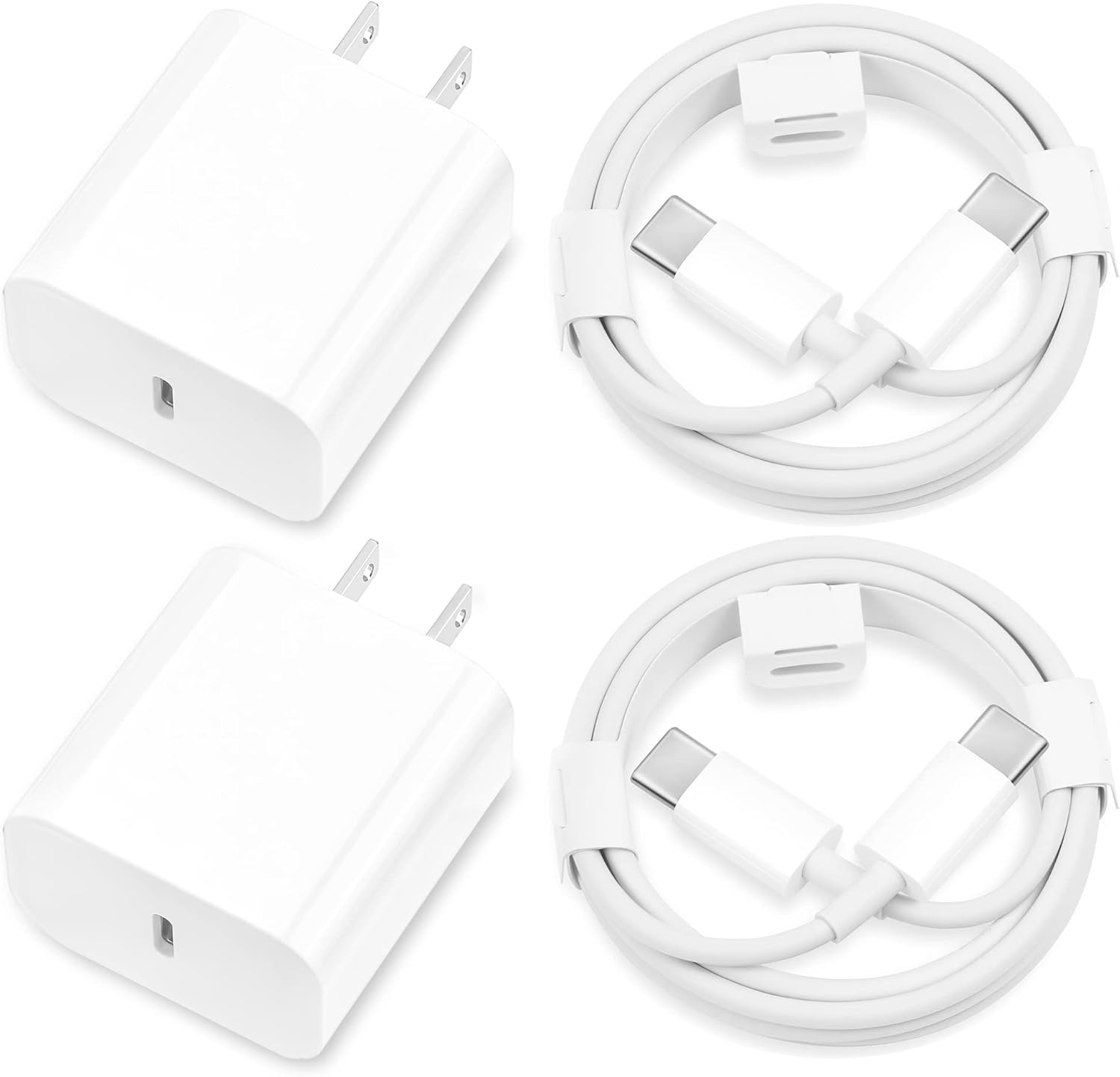 iPhone 16 15 Charger Fast Charging,[MFi Certified] 2Pack 20W Type C Fast Charger Block with 6FT USB C to USB C Cable Compatible for iPhone 16/15/Pro Max/Pro/Plus