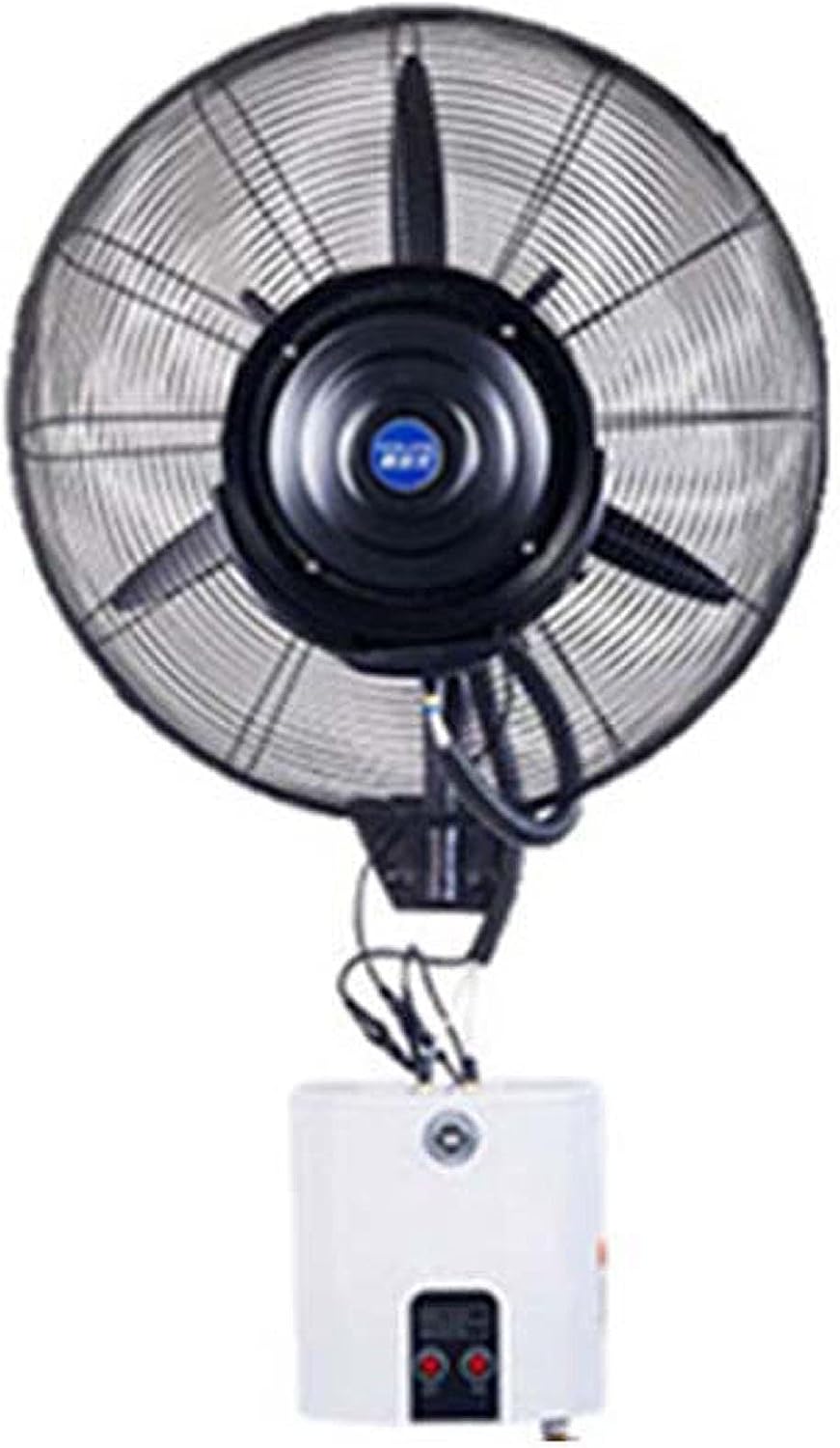 OWOHYG Cooling Fan with Mist, 60° Oscillating Wall-Mounted Misting Fan, Industrial Shop Garage Barn Workspace Misting Fans with 3 Wind Modes (81cm/31.9in)