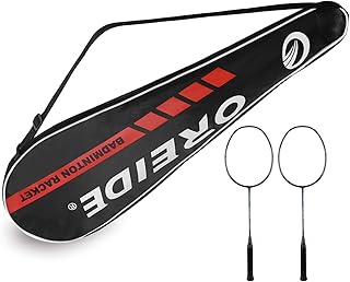 2 Racket Tennis Bag Portable Badminton Racquet Cover Bag Racquetball Pack Bag Sport Tennis Racket Cover Case Gym Equipment Single Shoulder Carry Bag for Tennis Badminton, Black, one size