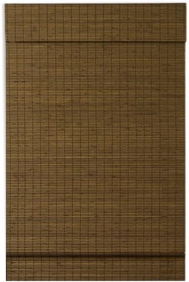 Radiance Custom Cut-to-Width Cordless Maple Cape Cod Flatweave Roman Shade with Valance, 36 inches Wide x 64 inches Long