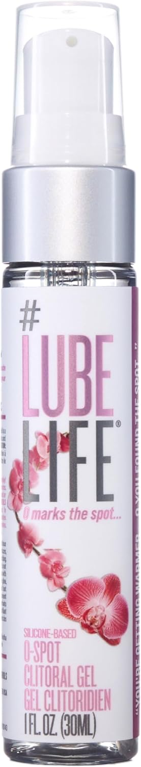 LubeLife O-Spot Clitoral Gel, 1oz Warming Silicone-Based Stimulant for Women and Couples, Intense Stimulating Arousal Gel, Heightens Pleasure, for External Use Only
