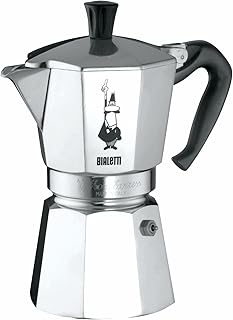 Bialetti - Moka Express: Iconic Stovetop Espresso Maker, Makes Real Italian Coffee, Moka Pot 9 Cups (14 Oz - 420 Ml), Aluminium, Silver