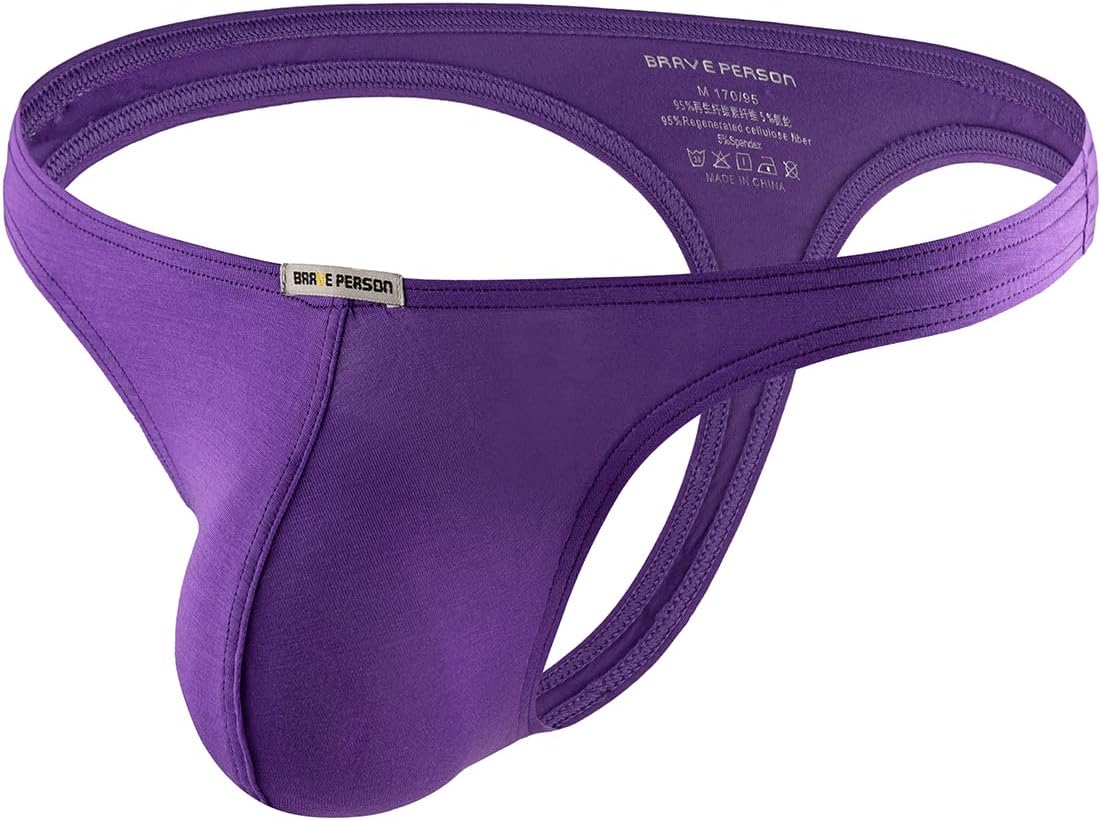 MuscleMate Men's Thong G-String Underwear, Men's Hot Thong G-String Brief Underwear, Stretch and All-day Comfort.