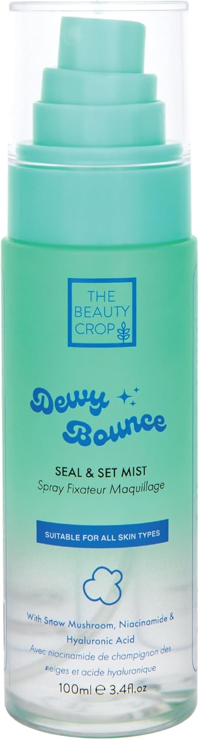 The Beauty Crop Dewy Bounce Seal & Set Mist - Hydrating Setting Spray for Radiant Glow - 100 ml