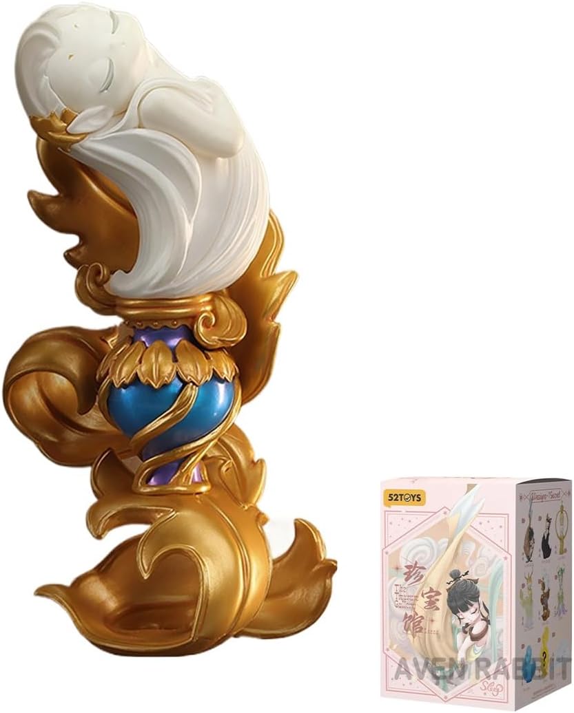 Aven Rabbit Sleep The Treasure Gallery Series Blind Box Action Figures Mystery Collectible Toys Cute Random Surprise Gift for Birthdays Christmas Desktop Ornaments, 1PC