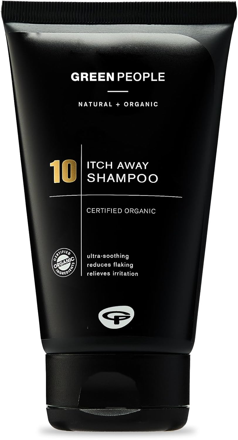 Green People for Men No.10 - Itch Away Shampoo - for Dry, Itchy Scalp - Silicone & SLS Free - Vegan, Organic & Cruelty Free, 150ml