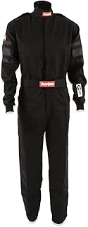 RaceQuip Racing Driver Fire Suit One Piece Single Layer SFI 3.2A/ 1 Black Large 110005