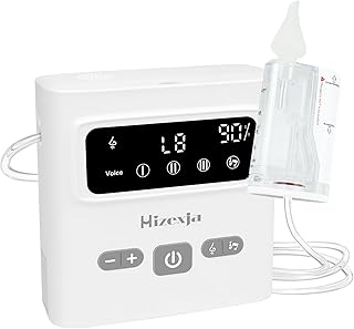 Nasal Aspirator for Baby,Large Flow Electric Nose Suction for Baby,Relieves Nasal Congestion,Baby Nose Sucker with 9 Suction Levels,Food Grade Silicone Tip,USB Rechargeable,Soothing Music and Light