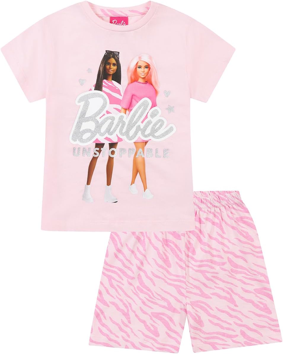Barbie Girls Unstoppable Short Pink Pyjama Set