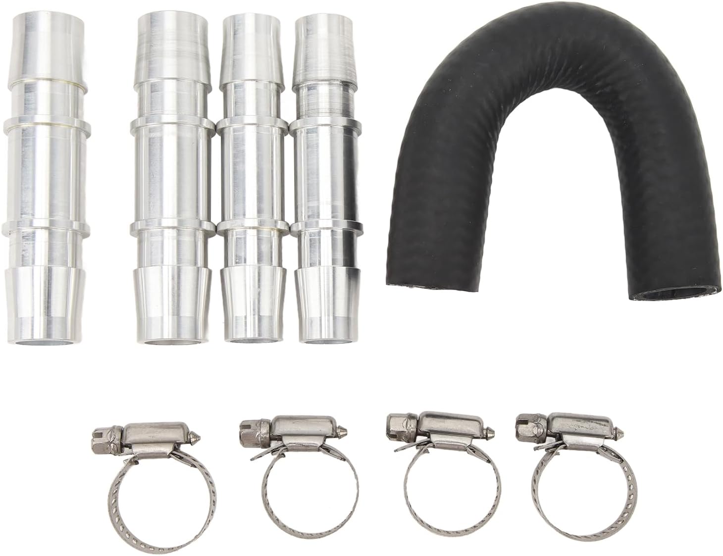 Engine Heater Bypass Kit with 5/8in 3/4in Hose Fitting, Universal Metal Rubber Engine Heater Bypass Kit for Most Common Heater Hoses
