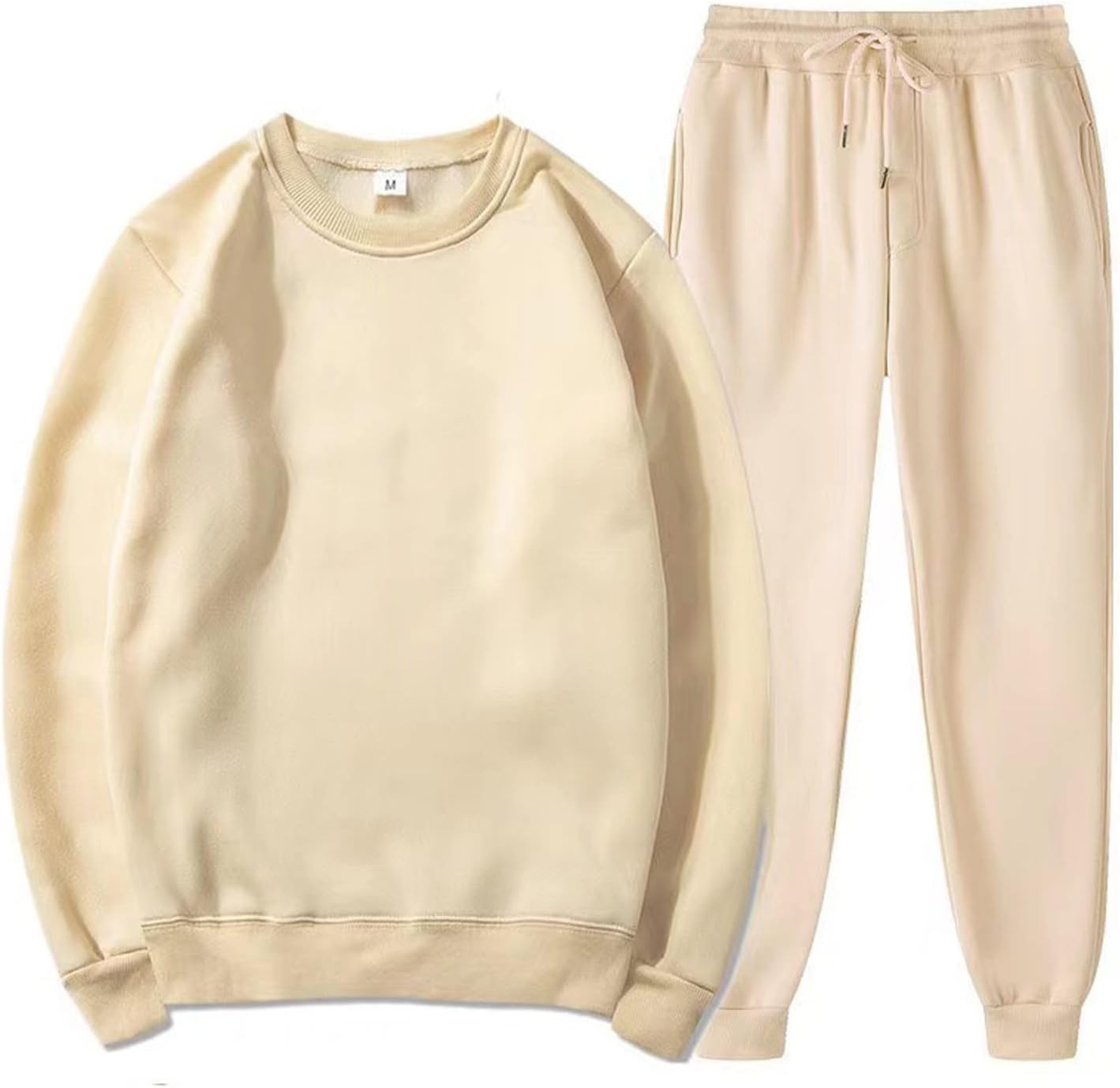 Women Sweatsuits 2 Piece Set 2025 Long Sleeve Drawstring Sweatshirt Jogger Sweatpants Y2K Casual Loose Matching Pants